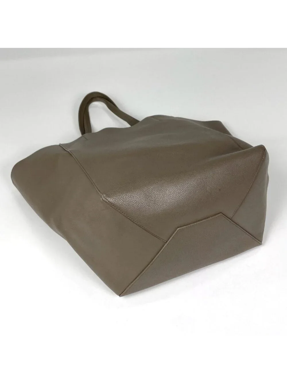 Celine Cabas Phantom Tote Leather Gray